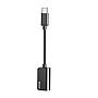 Baseus Type-C Male To Type-C Female +3.5MM Female Adapter L40 Black