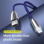 Baseus Torch Series Data Cable USB for iP 2.4A 1m Black(With lamp)