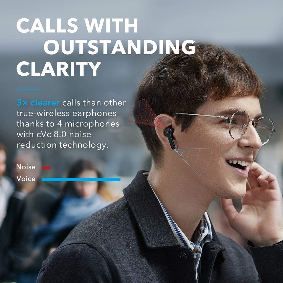 Anker Sound core Life P2 Wireless Earphones - Black