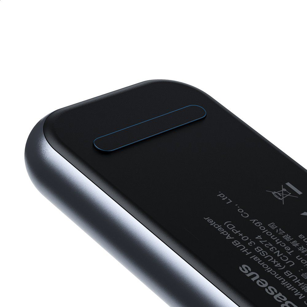 Baseus Multi-functional HUB (Type-C to 3xUSB3.0+HD4K+SD/TF+PD) Deep gray