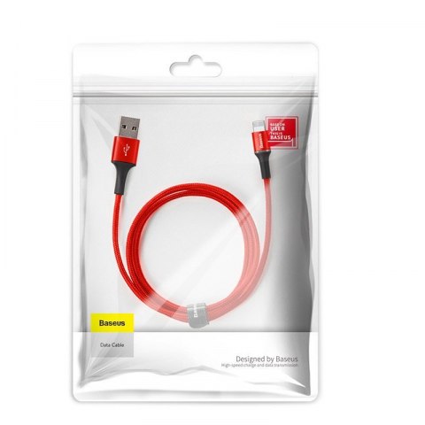 Baseus halo data cable USB For iP 1.5A 2m Red