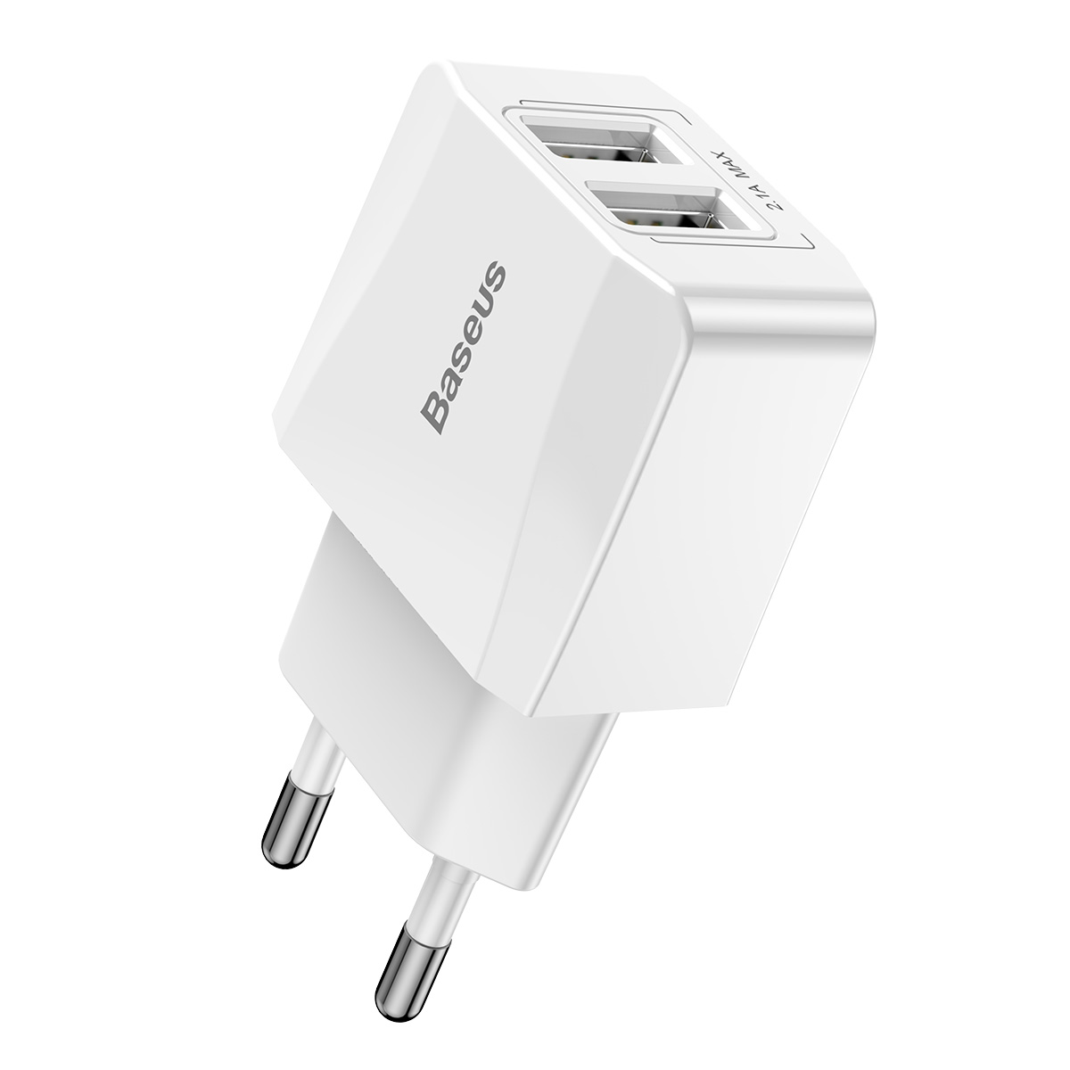 Baseus Mini Dual-U Charger EU 2.1A White