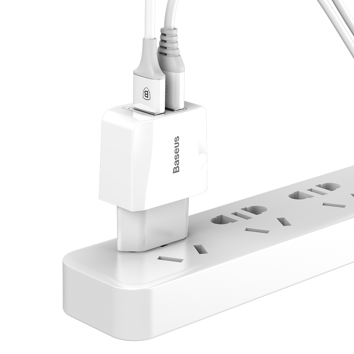 Baseus Mini Dual-U Charger EU 2.1A White
