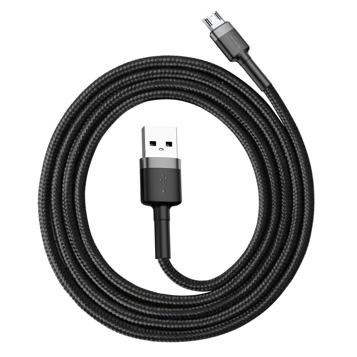 Baseus cafule Cable USB For Micro 2.4A 1M Gray+Black