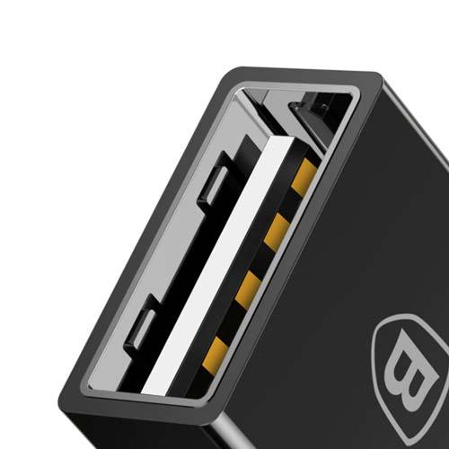Baseus Exquisite Type-C Male to USB Female Adapter Converter 2.4A Black