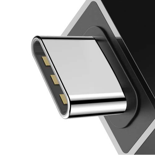 Baseus Exquisite Type-C Male to USB Female Adapter Converter 2.4A Black