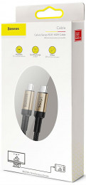 Baseus Cafule series cable Type-C PD3.1 Gen1 60W(20V/3A) 1m Gold+Black