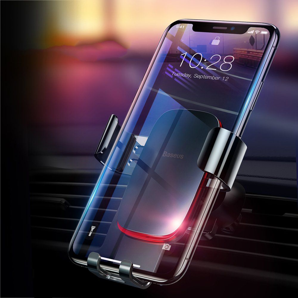 Baseus Metal Age Gravity Car Mount（Air Outlet Version）Black