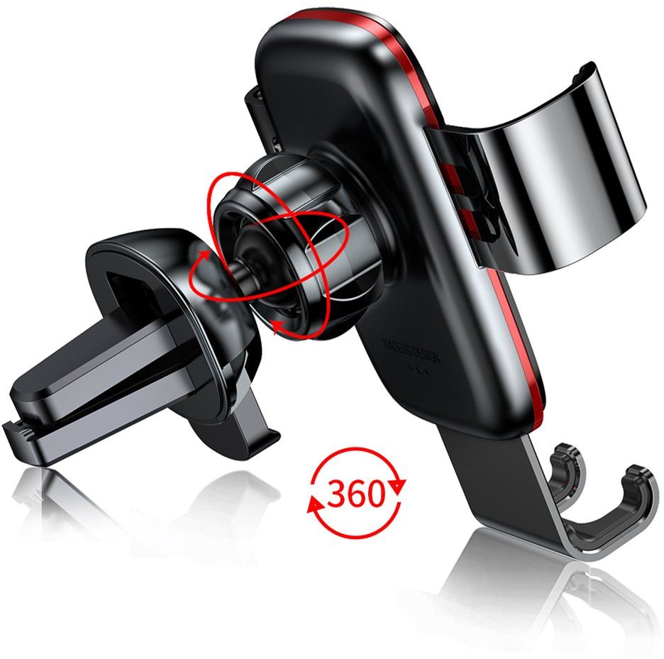 Baseus Metal Age Gravity Car Mount（Air Outlet Version）Black