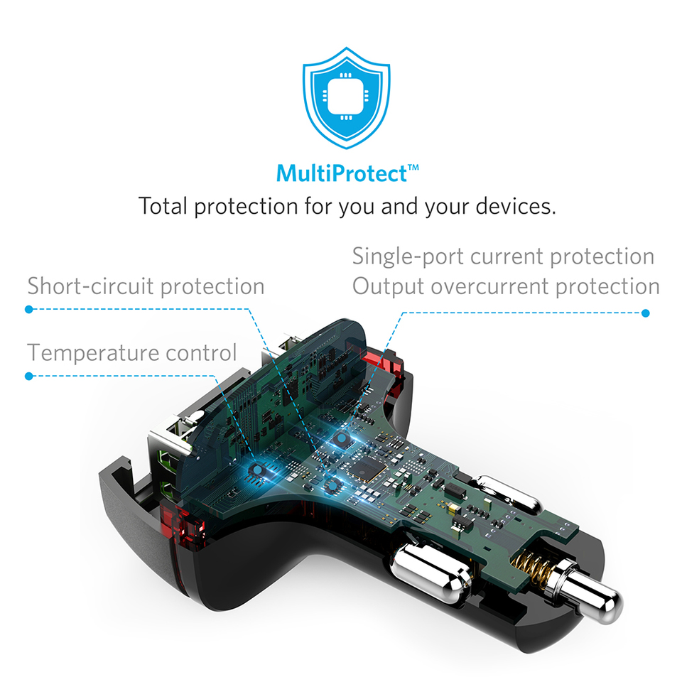 Anker PowerDrive+ 2 with Quick Charge 3.0 Black