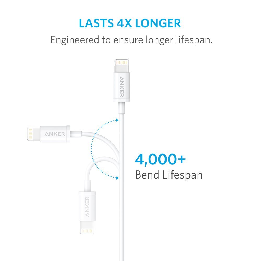 Anker Powerline MFI USB To Lightning Round Cable 3