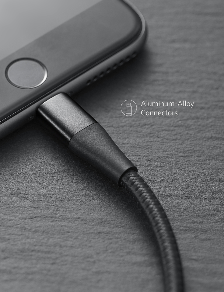 Anker Powerline+ II with lightning connector 6ft B