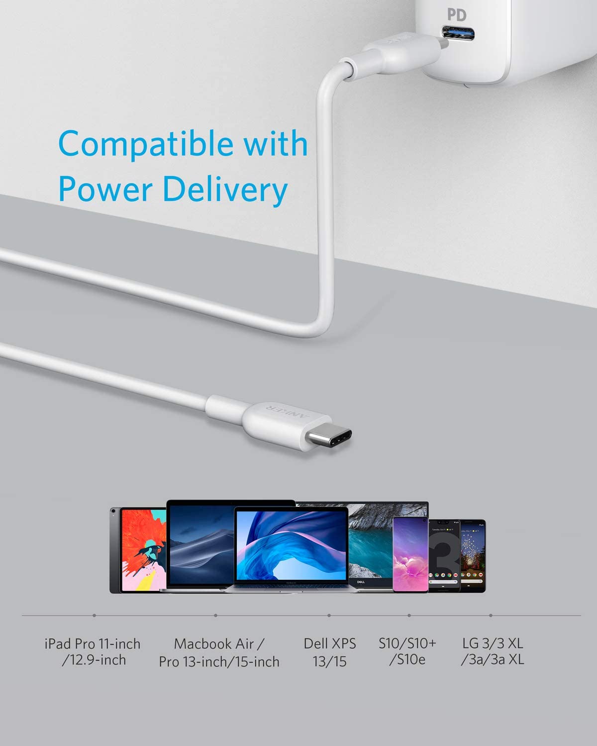 Anker Powerline II USB-C to USB-C 2.0 6ft White