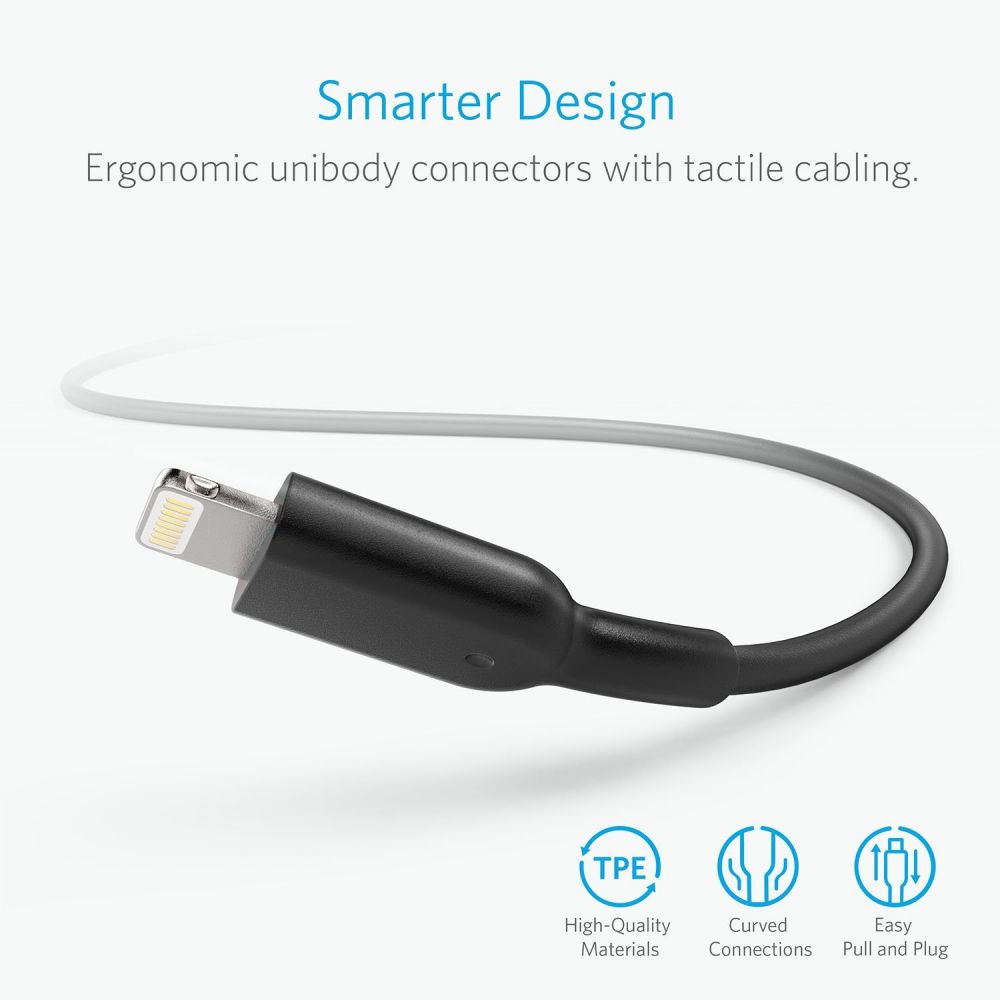 Anker Powerline II 6 Feet Lightning Cable Black