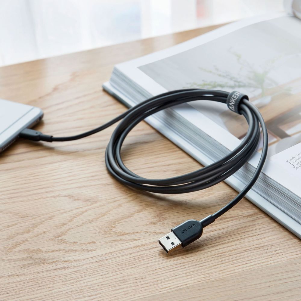 Anker Powerline II 6 Feet Lightning Cable Black