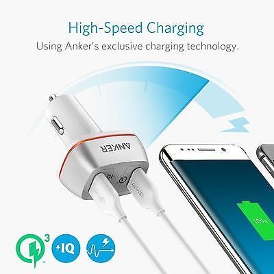Anker PowerDrive 2 with Quick Charge 3.0 White