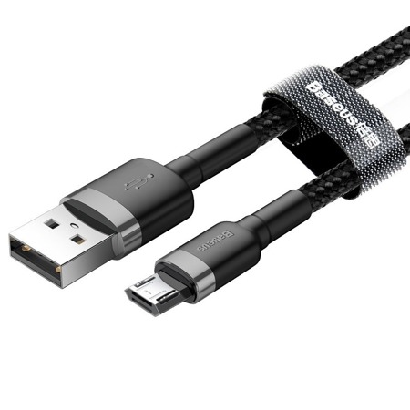 Baseus Cafule Cable USB For Micro 1.5A 2M Gray+Bla