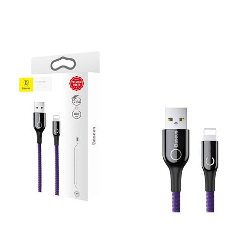 Baseus C-shaped Light Intelligent power-off Cable Purple