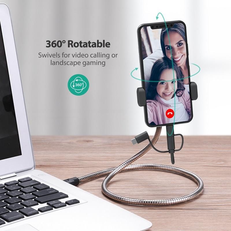 RAVPower 3-in-1 Cradle Charging Kit Charge &amp; Sync