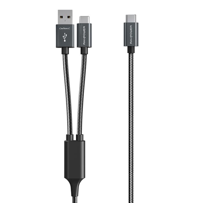 RAVPower CABLE 2 IN 1 BRAIDED TYPE C