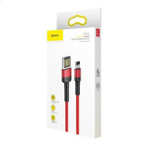 Baseus Cafule Cable（special edition）USB For iP 1.5A 2M Red