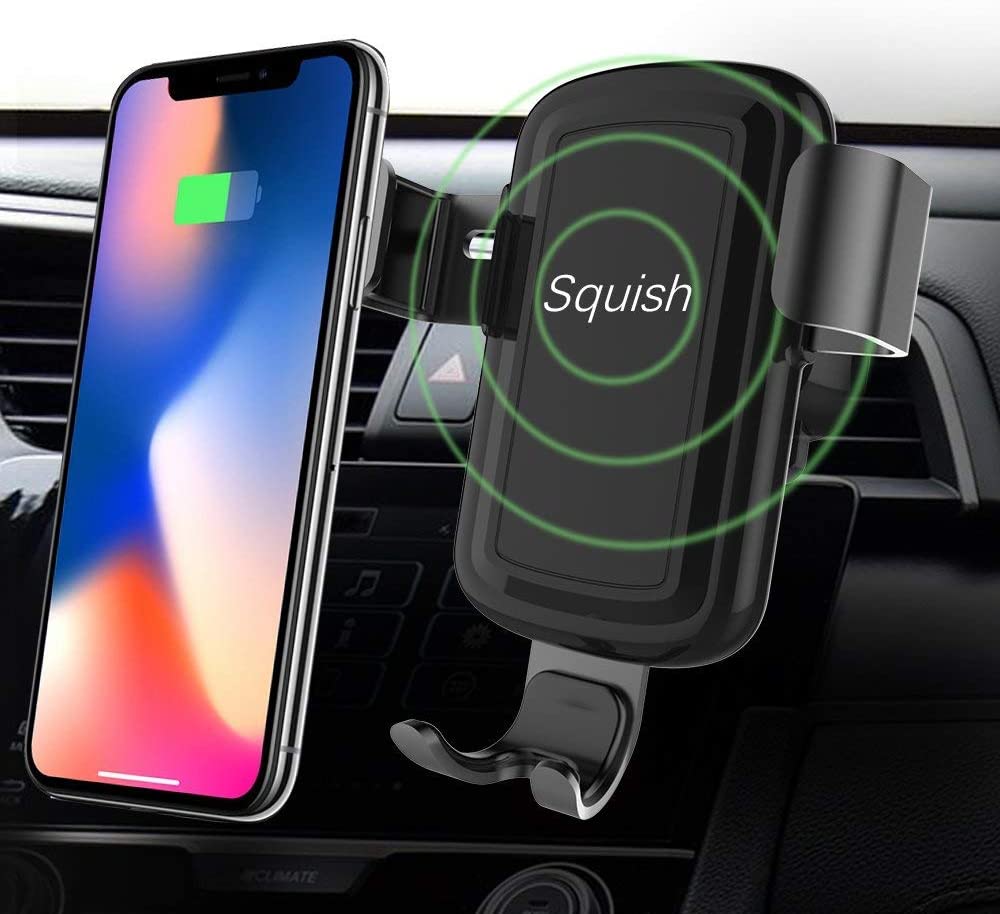 Squish Wireless Charger Car Mount Adjustable Gravi