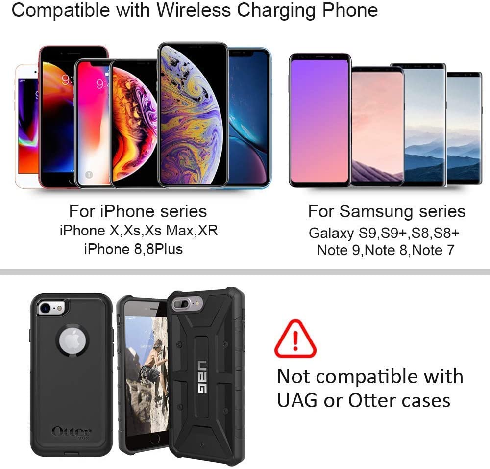 Squish Wireless Charger Car Mount Adjustable Gravi