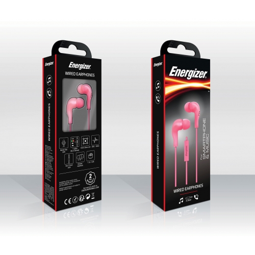 Energizer Earphones Pink