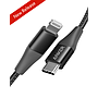 Anker PowerLine +II USB-C Cable with Lightning Con 3ft black