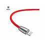 Baseus Torch Series Data Cable USB for iP 2.4A 1m Red(With lamp)