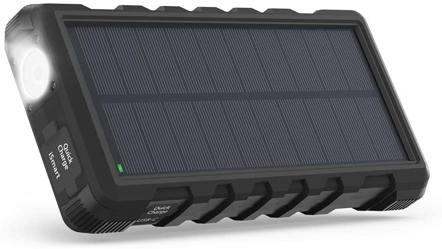 RAVPower 25000mAh Solar Power - BLACK 