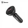 Baseus Shake-head Digital Display Car Charger - Black