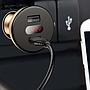 Baseus Shake-head Digital Display Car Charger - Gold