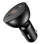 Baseus Shake-head Digital Display Car Charger - Black