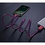 Baseus Glowing Data cable USB For Lightning Red
