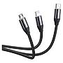 Baseus Car Co-sharing Cable USB For M+L+T 3.5A 1m Black