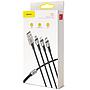 Baseus caring touch selection 1-in-3 USB cable Black