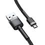 Baseus Cafule Cable USB For Micro 1.5A 2M Gray+Bla