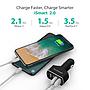 RAVPower Car Charger 4 Port (iSmart + QC3.0)- BLACK