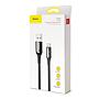 Baseus C-shaped Light Intelligent power-off Cable USB For Type-C 3A 1M Black