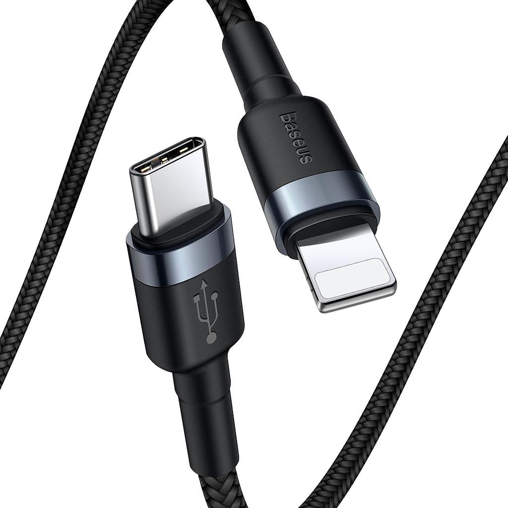 Baseus Cafule Cable Type-C to iP PD 18W 1m Gray+Bl