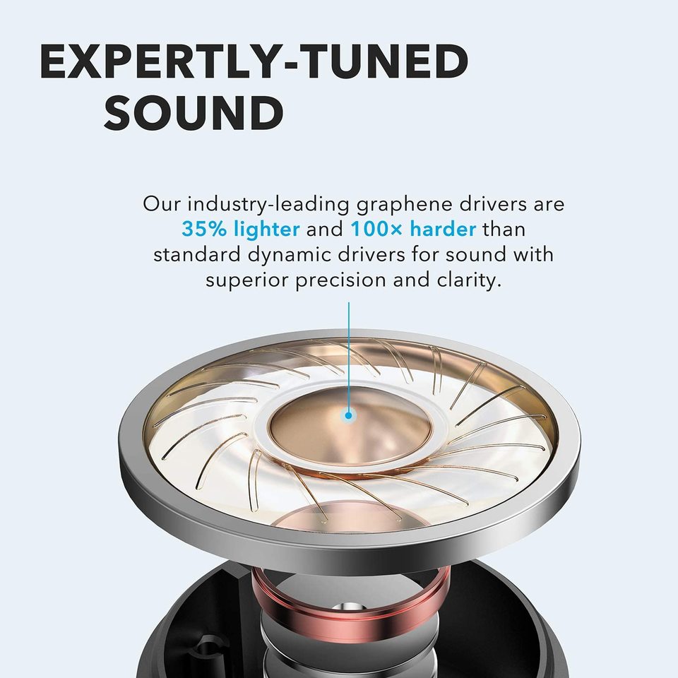 Anker Sound core Life P2 Wireless Earphones - Black