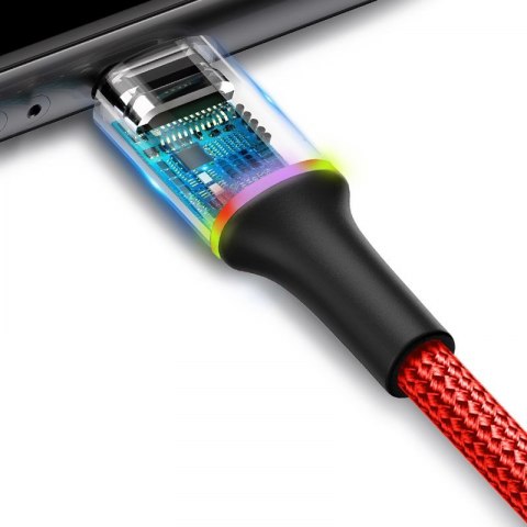 Baseus halo data cable USB For iP 1.5A 2m Red