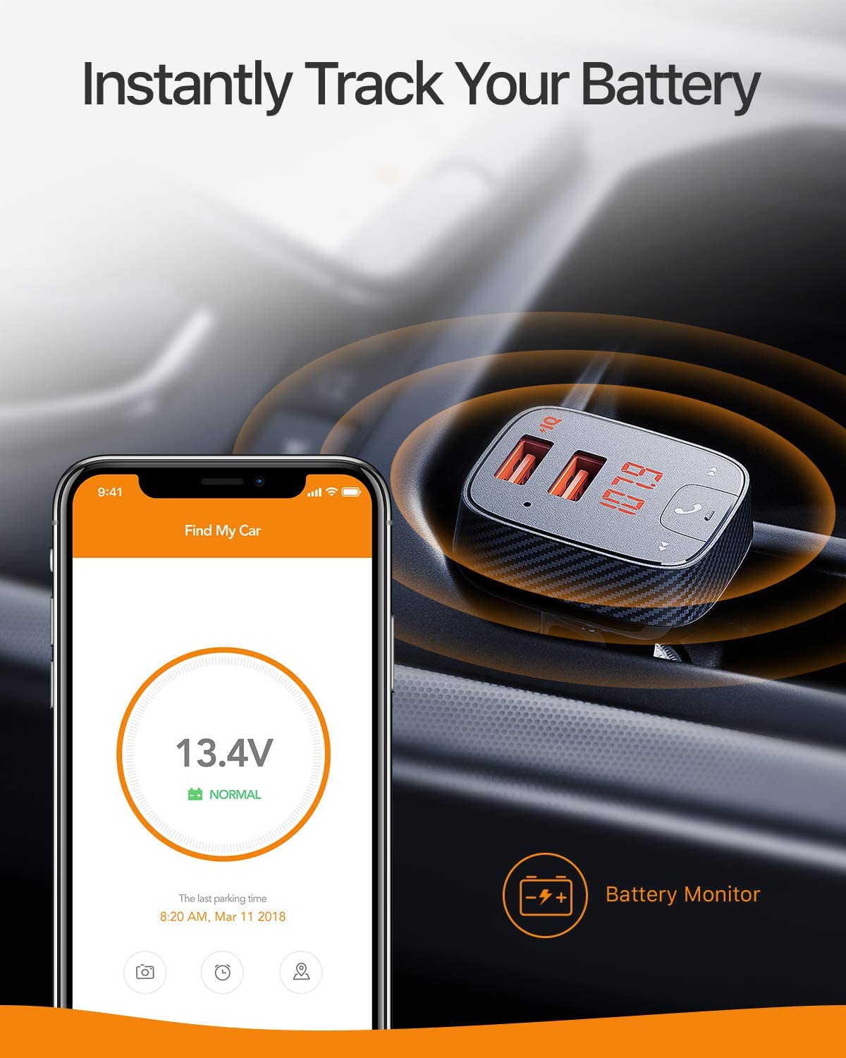 Roav Smart car charger F2 - Black