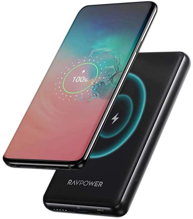 RAVPower TURBO 10000mAh 10W 2-Port Wireless Power Bank
