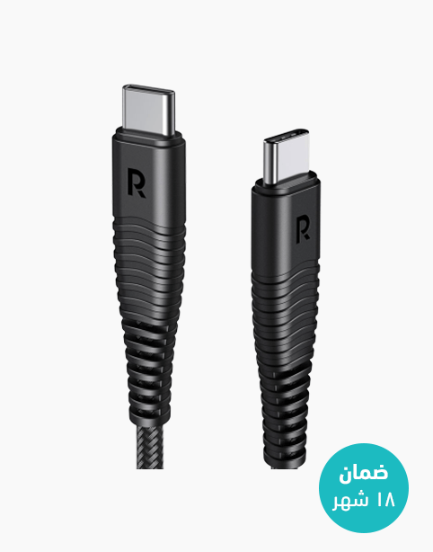 RAVPower TYPE-C TO TYPE-C 3.3FT/1M CABLE -BLACK
