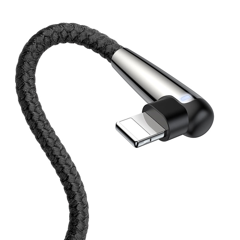 Baseus sharp-bird  mobile game cable USB For iP 2.4A 1M Black