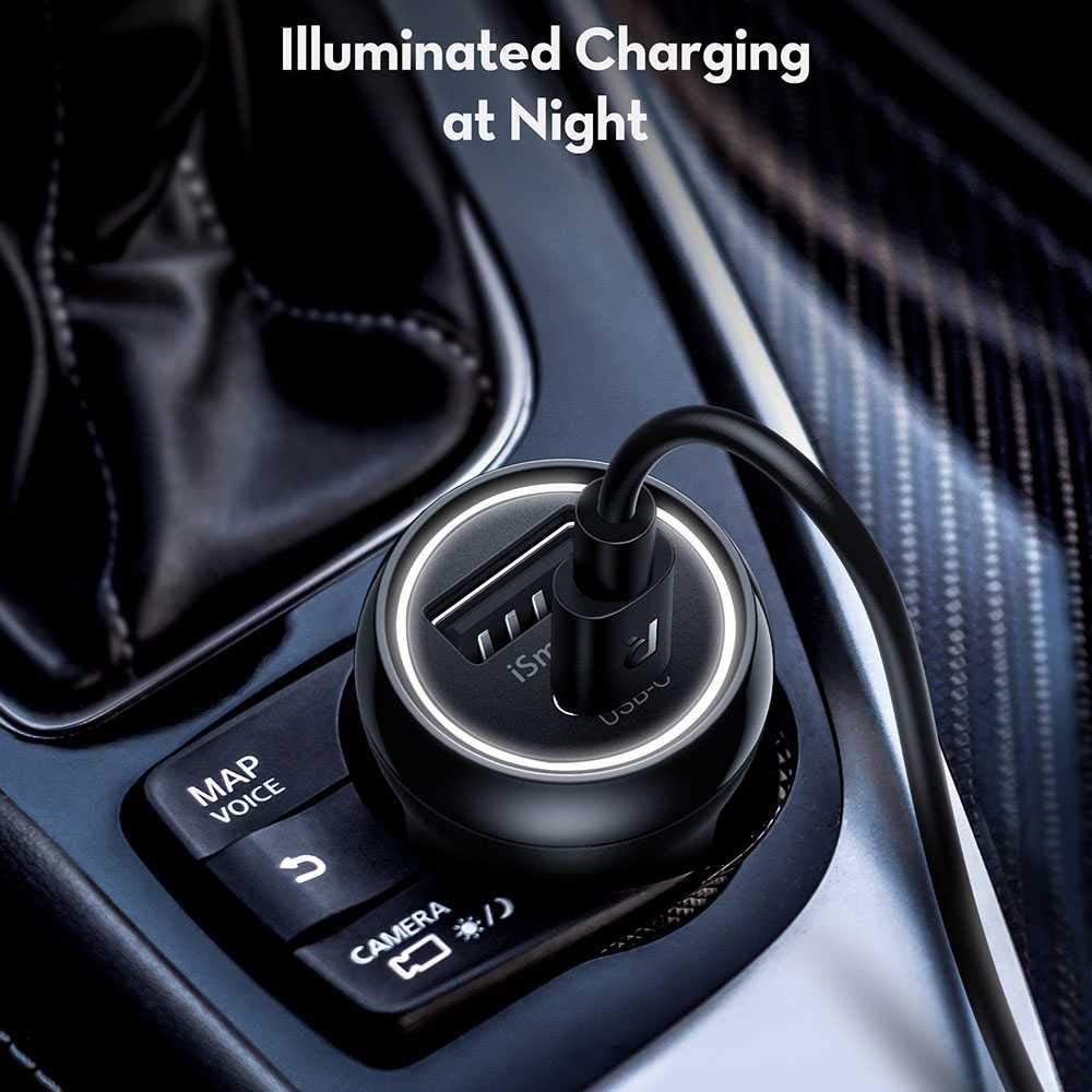 RAVPower 2-Pack PD Pioneer 30W 2-Port USB Car Charger Combo
