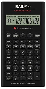 Texas Instruments BA II Plus Professional Financial Calculator
