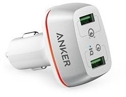 Anker PowerDrive 2 with Quick Charge 3.0 White